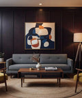 Living room featuring Professional Grade Mahogany Reactive Wood Stain Flows Out Super Clean To Lock In A Deep Warm Brown Tint.