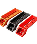Three Astronomy Telescope Carrying Handle Mount Bracket With 60 Degree Slot in red, black, orange alloy for seamless guiding scopes.