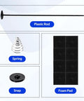 Ultimate Car Radiator Fan Mounting Kit with zip ties, plastic rod, spring, snap, and foam pad components displayed