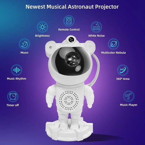 Astronaut Galaxy Projector For Bedroom With 29 Lighting Effects Remote Control And Timer Aurora Northern Lights LED Night Light