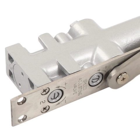 Close-up of Hydraulic Door Closer With Adjustable Closing Speed And Silent Switch No Slam Smooth Close For Hotel And Guesthouse Use