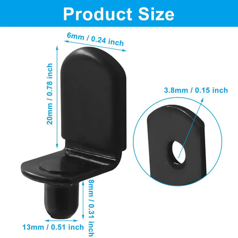 30 Pack L Shape Shelf Pins One Quarter Inch Bronze Finish Dowels For Pre Drilled Furniture Beefy Shelf Supports Built Tough Display