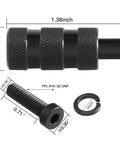 Gonna Be Your Ultimate Upgrade To The Side Charging Bolt Extended Handle Knob All Steel Knurled Grip with screw and washer, dimensions shown.