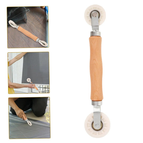 Double End Window Screen Spline Roller Tool For Easy Replacement And Repair, Handy DIY Friendly Pressure Strip Tool For Quick Effortless Screen Installation And Window Repair