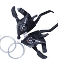 Sweet 21 Speed Bike Shifter And Brake Lever Set With Optical Gear Indicator showing left and right shifters and cables