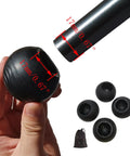 17mm Anti Sink Rubber Ball Feet For Camping And Folding Chairs, showing size comparison and mesh carry bag.