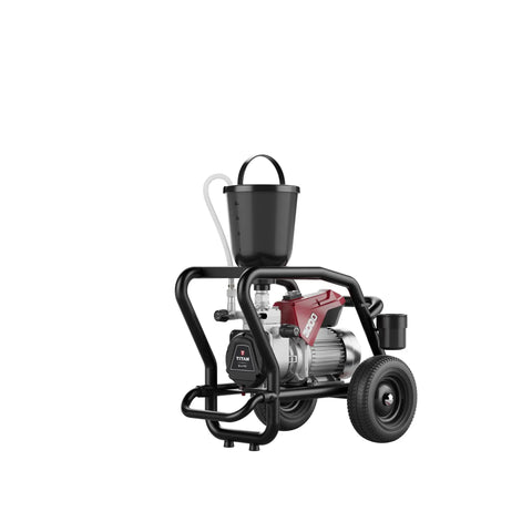 Professional Electric Airless Paint Sprayer Boasting PermaStroke Tech And 3300 Psi Thrust Built Tough For Swift Wall And Fence Coats, featuring durable design and mobility.