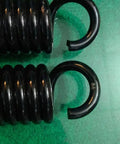 Heavy Duty Extension Springs Pair 11 Inch Hook To Hook 1.94 Inch Outer Diameter 0.33 Inch Chrome Silicon Wire close-up view