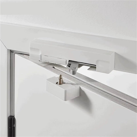 Door Damping Buffer For Flat Outward Opening Doors Invisible Wooden Hydraulic Closer In White Silent Self Closing Mechanism