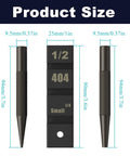 Product size chart of Three Piece Pocket Chainsaw Breaker Tool Set For Quick Chain Repair And Link Removal Rivets Included Easy Punch