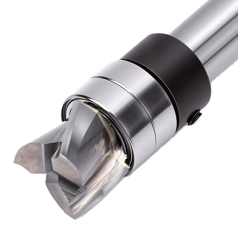 Top Bearing Flush Trim Router Bit With 1/4 Inch Shank And 3/8 Inch Cutting Diameter for detailed wood trimming work.