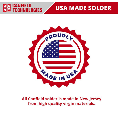 USA Made Solder badge highlighting quality of Stained Glass Solder 50 50 For Crafty Glass Projects 1 Lb Spool Made In USA With Virgin Tin And Lead