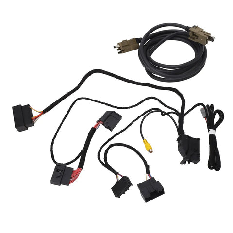 PNP Conversion Power Harness for SYNC 1 to SYNC 3 Upgrade with Safety Components, plug-and-play wiring harness displayed