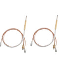 Two Timsec outdoor patio heater thermocouplers, 23.5 in long, copper braided wires with brass terminals