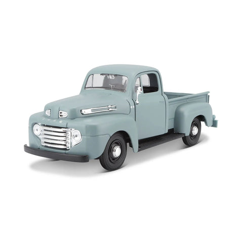 Vintage Ford 1948 F1 Pickup Diecast Model 1 25 Scale Gray Special Edition With Opening Doors And Hood And Trunk Diecast Metal Body