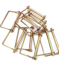 10 Pack One Quarter Inch Diameter Four Inch Long Trailer Coupler Pins - Built Tough Heavy Duty Stainless Steel Wire Locking Pins