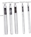 Heavy Duty Leather Belt Hole Punch Tool Set for DIY Projects and Falconry Crafts showing varied punch sizes