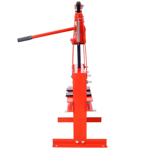 Heavy Duty 6 Ton Hydraulic A Frame Shop Press With Steel Plates Built Tough For Weekend Mechanic Jobs Smooth Height Adjustment For Stubborn Gears And Bushings