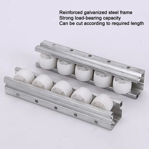 Buttery Smooth Sealed Ball Bearing Gate Guide And Light Duty Conveyor Roller For Woodworking Outfeed Table Supports Saw Stands And Planers Built Tough With Galvanized Steel Frame 150 Cm