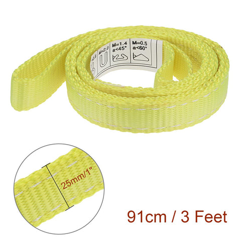 Heavy Duty Lifting Straps 2200 Lb Capacity Eye To Eye Webbing Sling For Tree Work And Furniture Moving Tow Rope Ready Lift