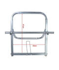 Heavy Duty Steel Cable Reel Dispenser Rack Delivers Tangle Free Cord Management With Smooth Rolling Base 41cm height and 33cm width.