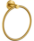 Brushed Dark Gold Towel Ring For Bathroom Wall, Heavy Duty SUS 304 Stainless Steel Hand Towel Holder, Modern Home Accessory