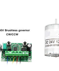 High Performance 24.4MM BLDC 6PPR Brushless Motor For DIY Robot Projects With Stable Torque Drive 12V 24V with governor circuit.