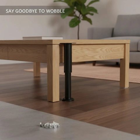 Beef Up Your Sofa Cabinets And Bed With Adjustable Furniture Legs, Stainless Steel Leveling Feet And Screws, Wobble Fix On Table Leg