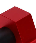 Close-up of red aluminum corner of Non Slip Aluminum Bench Dog Clamp Pro Grade With Storage Case for Woodworking Table 19mm Fit