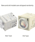 New and old models of Eight Pin Time Relay For Industrial Automation With 1.2S To 300H Delay, Plug And Play Knob Adjustable Control, 100 240VAC