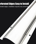 Slick Metal Cable Raceway Kit For Home And Office 100cm Cord Cover Wire Hider with perforated edges for screw mounting