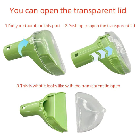 Green replacement brush attachment for Little Green Machine with clear lid; 5.3in, compatible with Bissell 1400B series