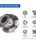 Rear Wheel Bearing Hub Assembly For 2005 2009 Chrysler 300 2006 2009 Dodge Charger 2005 2008 Magnum Premium Bolt On Hub Replacement