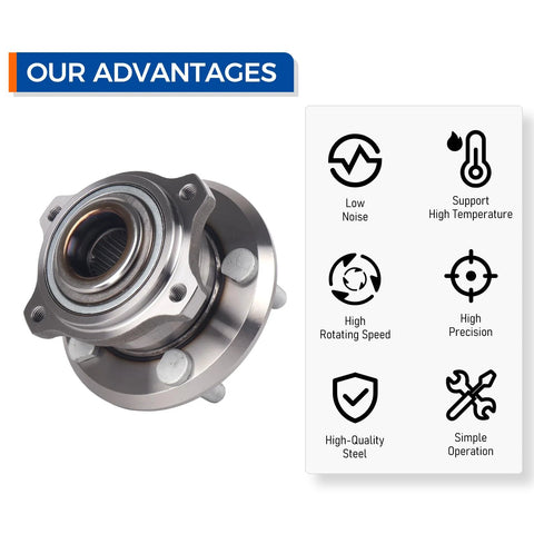 Rear Wheel Bearing Hub Assembly For 2005 2009 Chrysler 300 2006 2009 Dodge Charger 2005 2008 Magnum Premium Bolt On Hub Replacement