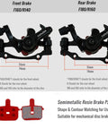 Sweet Stopping Power Heavy Duty Aluminum Alloy Mechanical Disc Brake Calipers with universal front rear mounting for bikes.
