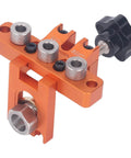 Versatile 3 In 1 Doweling Jig Kit With Auxiliary Punch Plate And Drilling Sleeve Aluminum 6061 Anodized Locator for precision