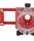 Close-up of Aluminum Alloy 2 In 1 Palm Router Base for Easy DIY Woodworking Cabinets and Closets Slotting Bracket.