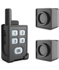 Outdoor Perimeter Alarm System For Camping And Hiking, Waterproof Wireless Motion Sensor And Detector, Quarter Mile Range, Personal Security For Wildlife And Intruder Alerts, Includes One Receiver And Two Sensors, Awesome For Fishing And Hunting