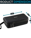 Hella Tough EVA Travel Case Perfectly Fits Franklin Prosensor M210. Dimensions: 8.35x4.20x2.40 inches, heavy duty black shell.