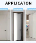 Heavy Duty Hidden Door Pivot Hinges For Wood Doors Stainless Steel Invisible Pivot Hinge With 360 Degree Rotation Installed