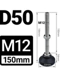 Adjustable Furniture Leveling Feet 4 Pack Wobble Fixer With Swivel Tilt Base And Height Adjustable Design Solid Steel Core Nylon Tip measuring 150mm.