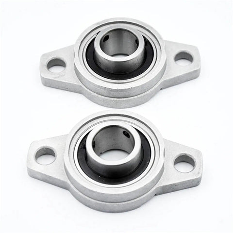 Premium High Performance 2Pcs Zinc Alloy Pillow Block Bearings With 20mm Chrome Steel Inserts Self Aligning Design For Tough Machinery Loads With two mounted bearings