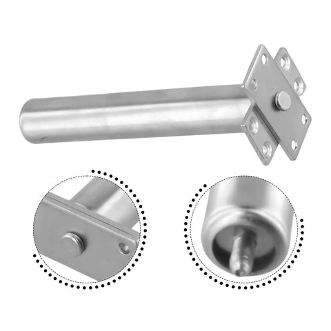 Concealed Tubular Door Closer Auto Soft Close For Fire Rated Doors Up To 50kg Silver Non Handed With Screws Hidden Mount