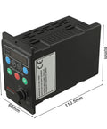 Pro Grade VFD Variable Frequency Drive For Converting Single Phase 220V To Three Phase 220V Wide 80 To 280V Input Range V F Control 0 To 100 Hz Digital Display Overvoltage And Overcurrent Protection compact black 113.5mm x 80mm x 60mm