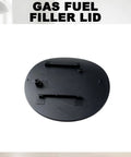 Top view of black Honda Pilot Gas Fuel Filler Cover Lid Replacement For 2009 To 2015 3 5L V6 SOHC Naturally Aspirated