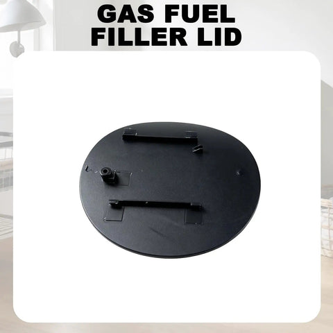 Top view of black Honda Pilot Gas Fuel Filler Cover Lid Replacement For 2009 To 2015 3 5L V6 SOHC Naturally Aspirated