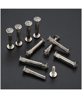 10 Piece M5 Screw And Nut Kit With Male Female Snap Rivets For Cabinets And Furniture Assembly Easy Install Hardware