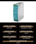 120W 24V Power Supply Built For Industrial Control Cabinets UL 508 Certified With Built In Short Circuit Protection Overload Overvoltage And Overtemperature For Reliable Automation Gear And Semiconductor Systems, 4.47x1.58x4.93 in