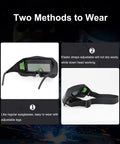 Solar Powered Auto Darkening Welding Glasses With Wide Shade For Tight Spaces Lightweight Safety Goggles display methods to wear
