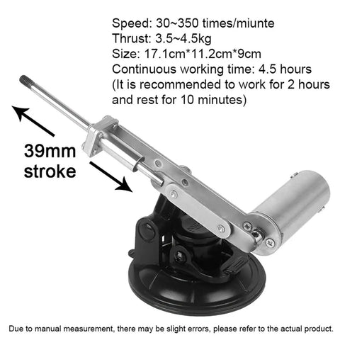 Telescopic Linear Actuator 65 And 39mm Stroke DC Reciprocating Motor Set 11 With 3XLR Connector US 110V Built Tough For High Frequency Use Low Noise Durable Aluminum Alloy Fuselage Powder Metallurgy Build Compact And Versatile Motion, 39mm stroke